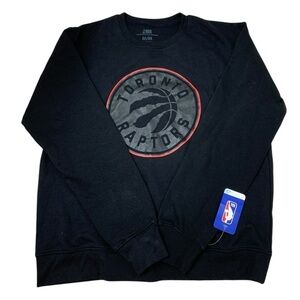 NBA Raptors Sweatshirt crewneck spell out Medium